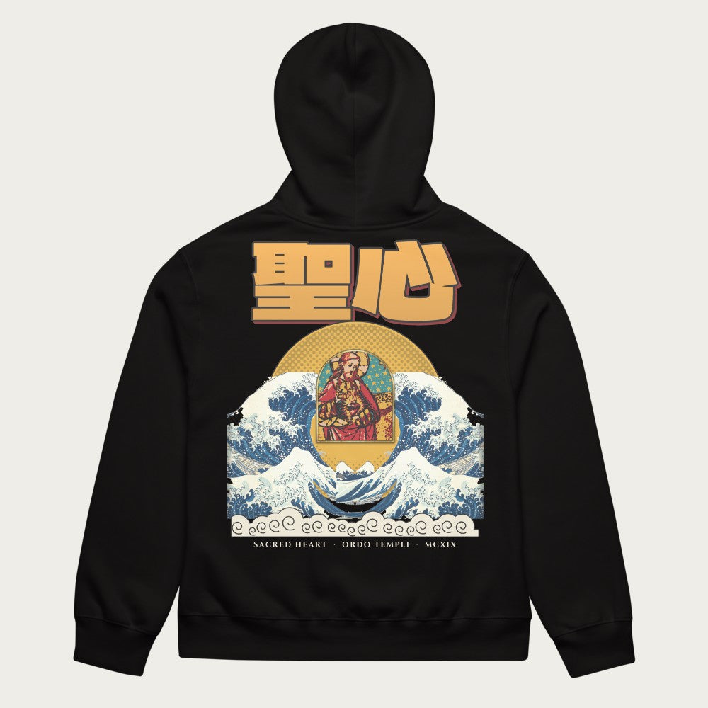 ORA Sacred Storm oversized hoodie black – back