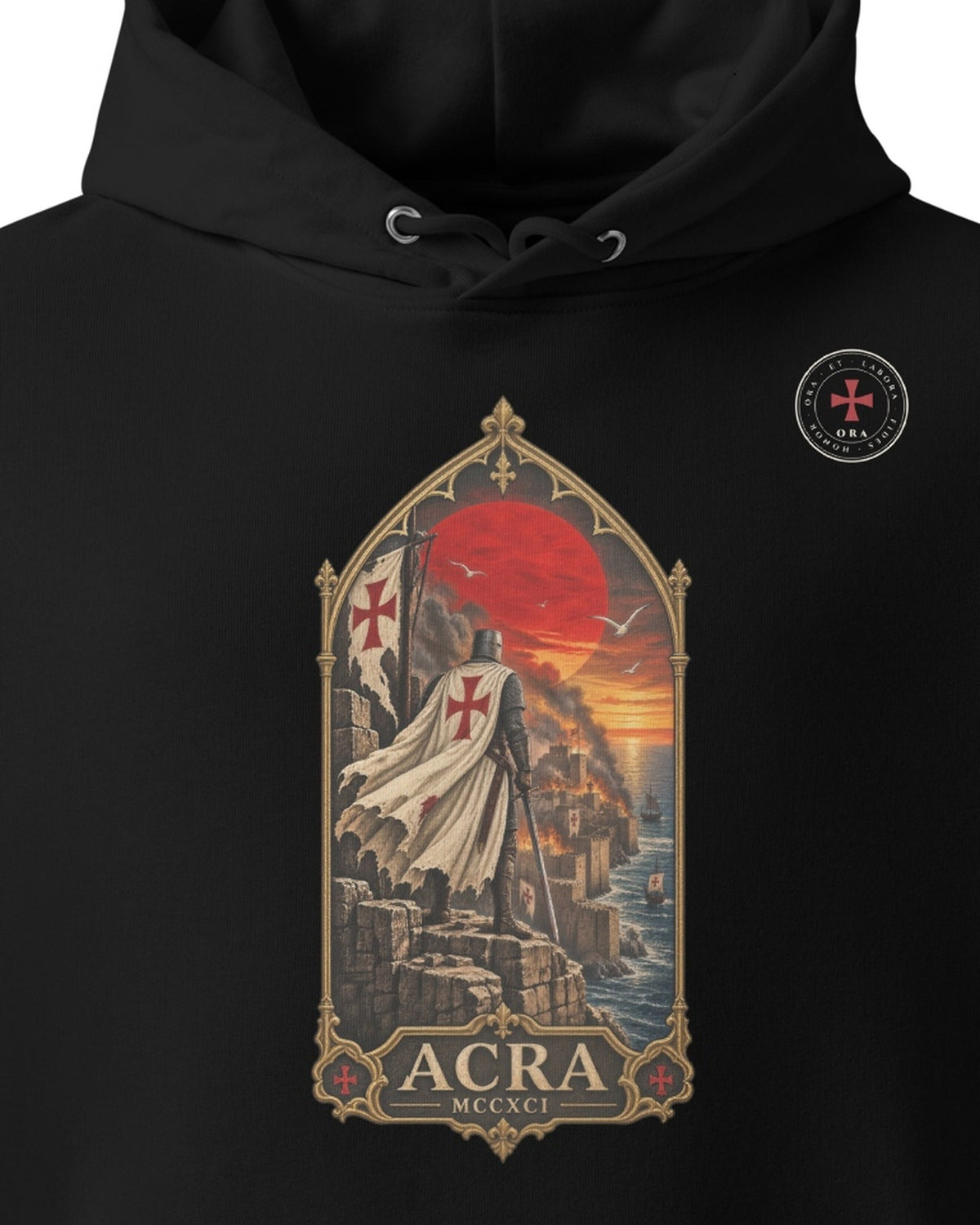 ORA Acra Hoodie – print detail · Nox