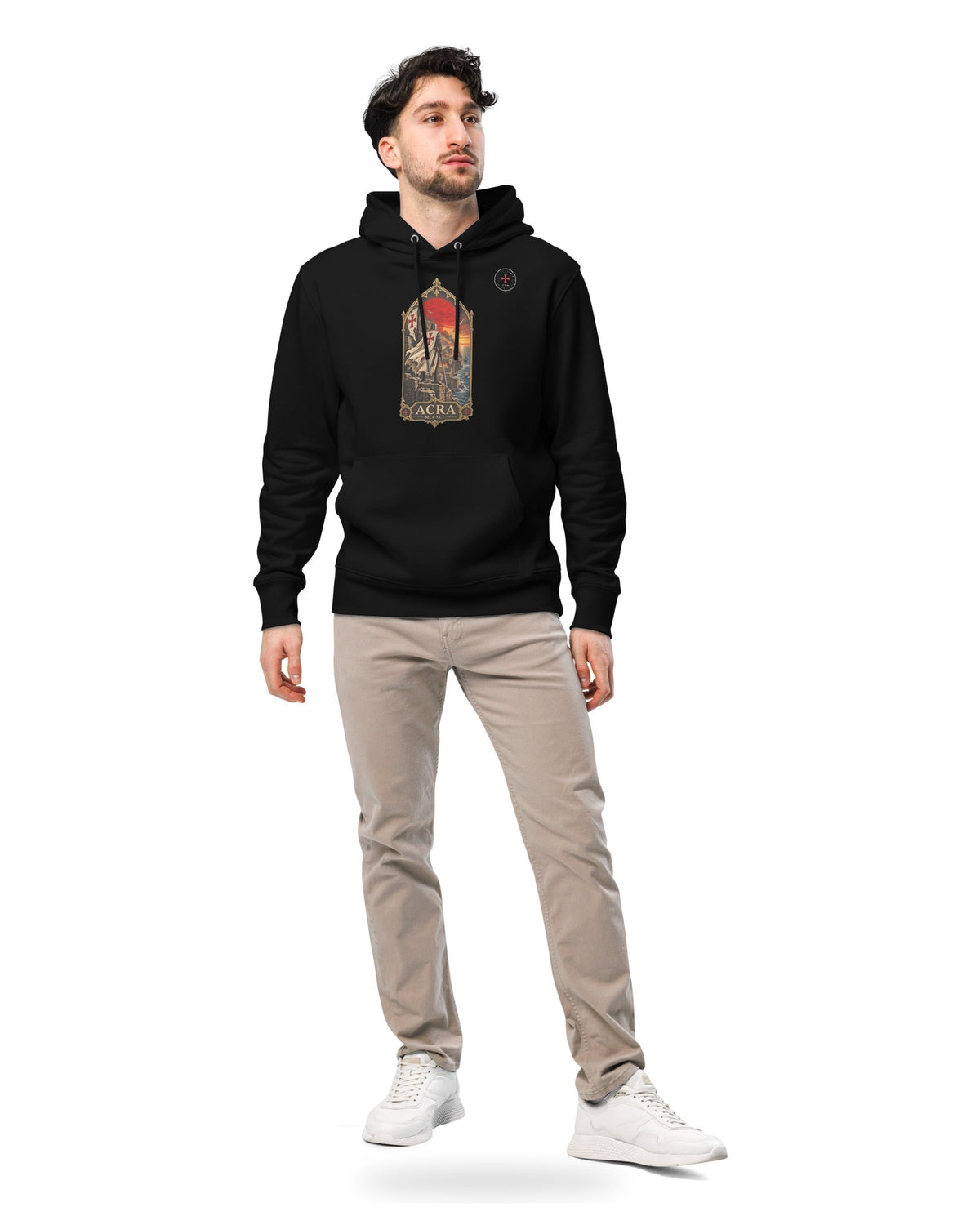 ORA Acra Hoodie – worn by model · Nox