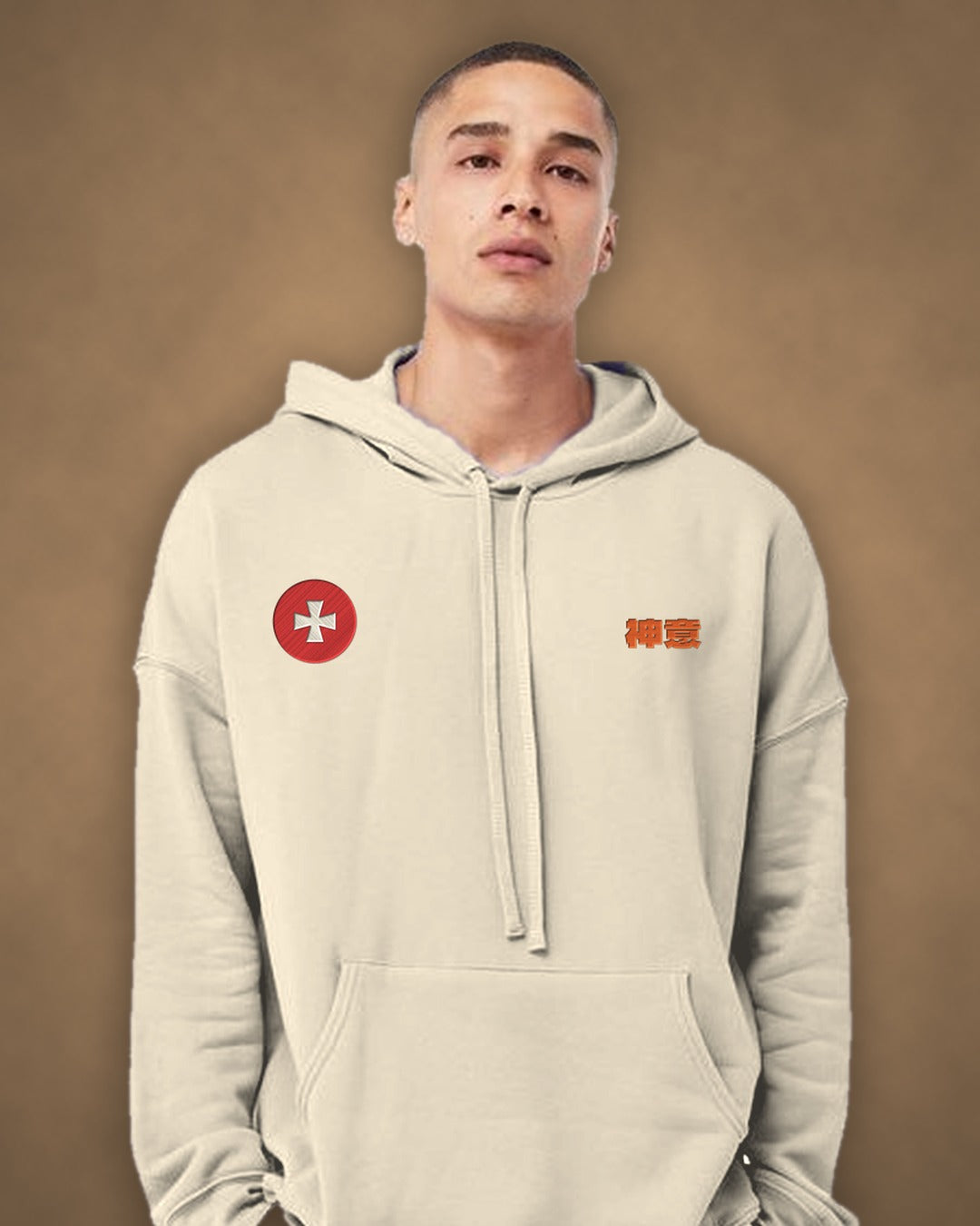 Holy Wave oversized hoodie – front