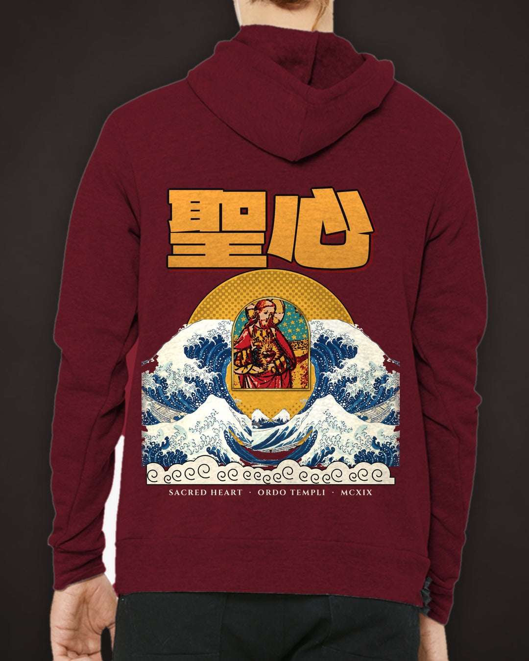 Sacred Storm oversized hoodie – back print