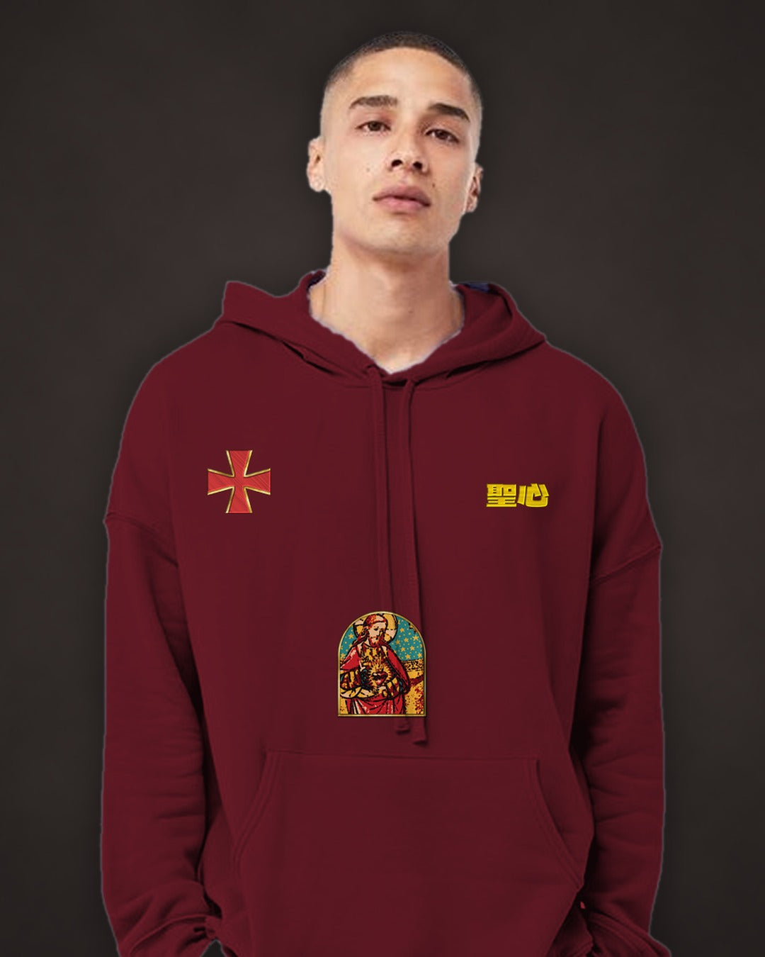 Sacred Storm oversized hoodie – front