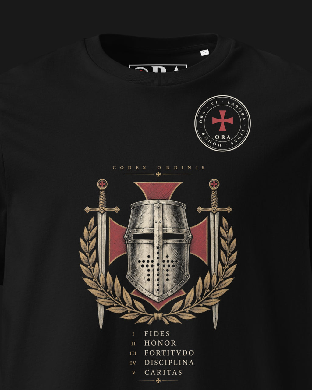 ORA Codex T-Shirt – print detail · Nox