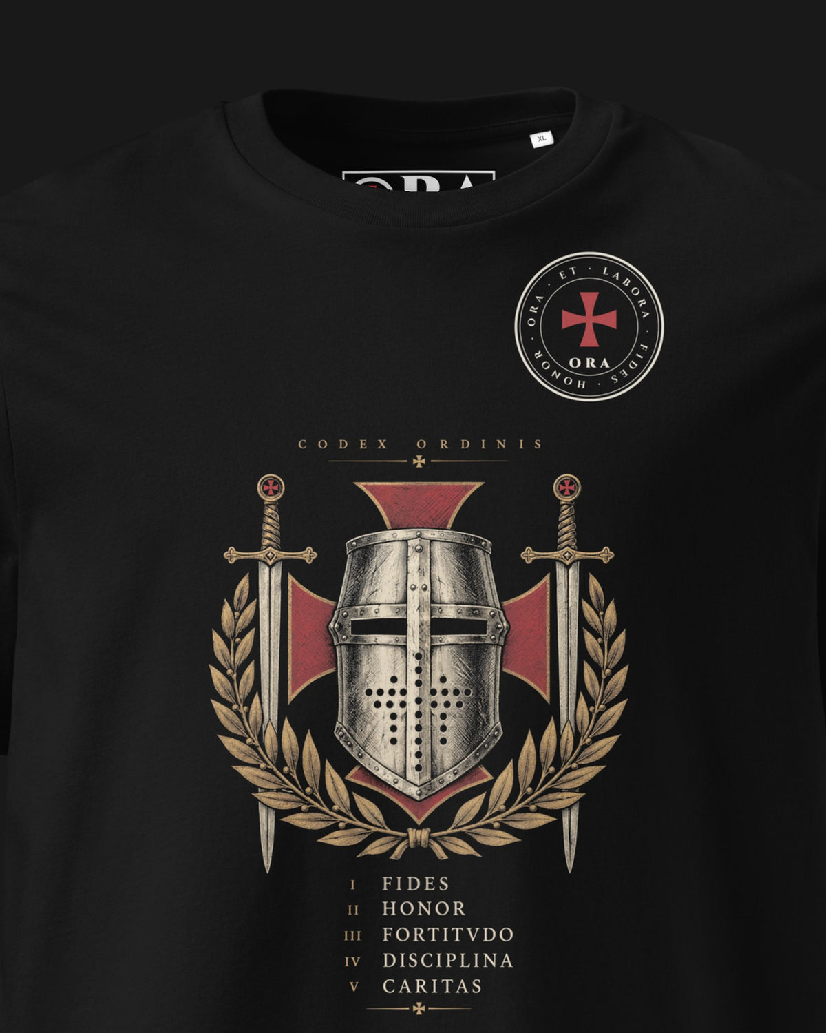 ORA Codex T-Shirt – print detail · Nox