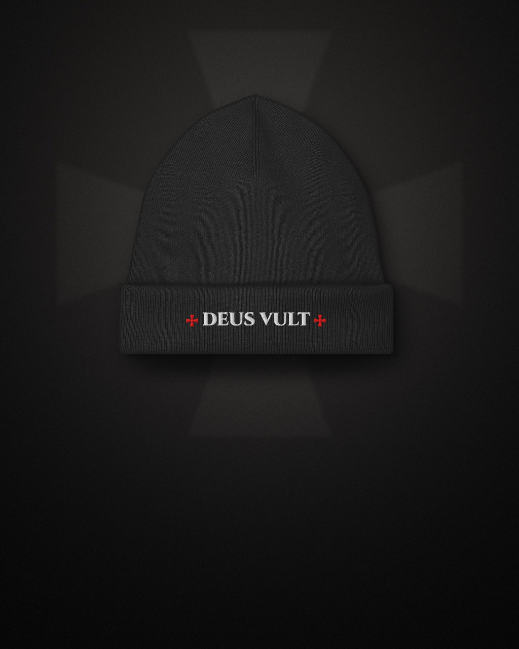 ORA Deus Vult Beanie – front