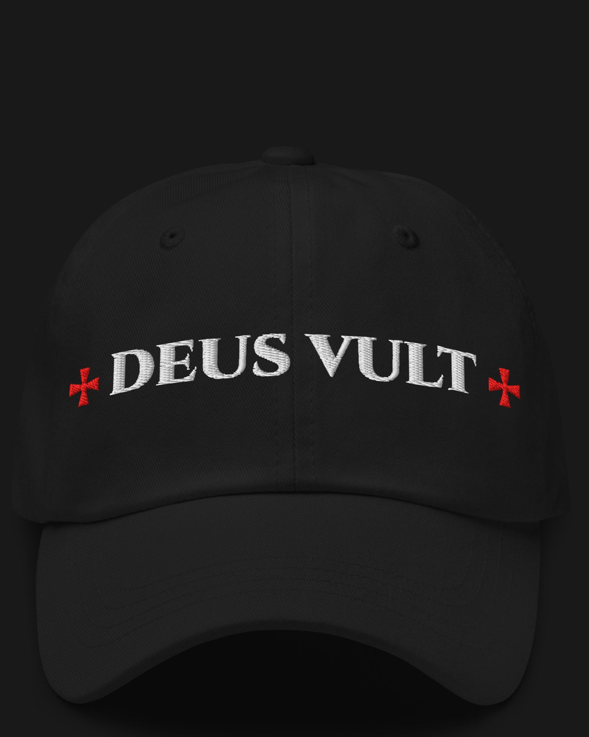 ORA Deus Vult Cap – embroidery detail