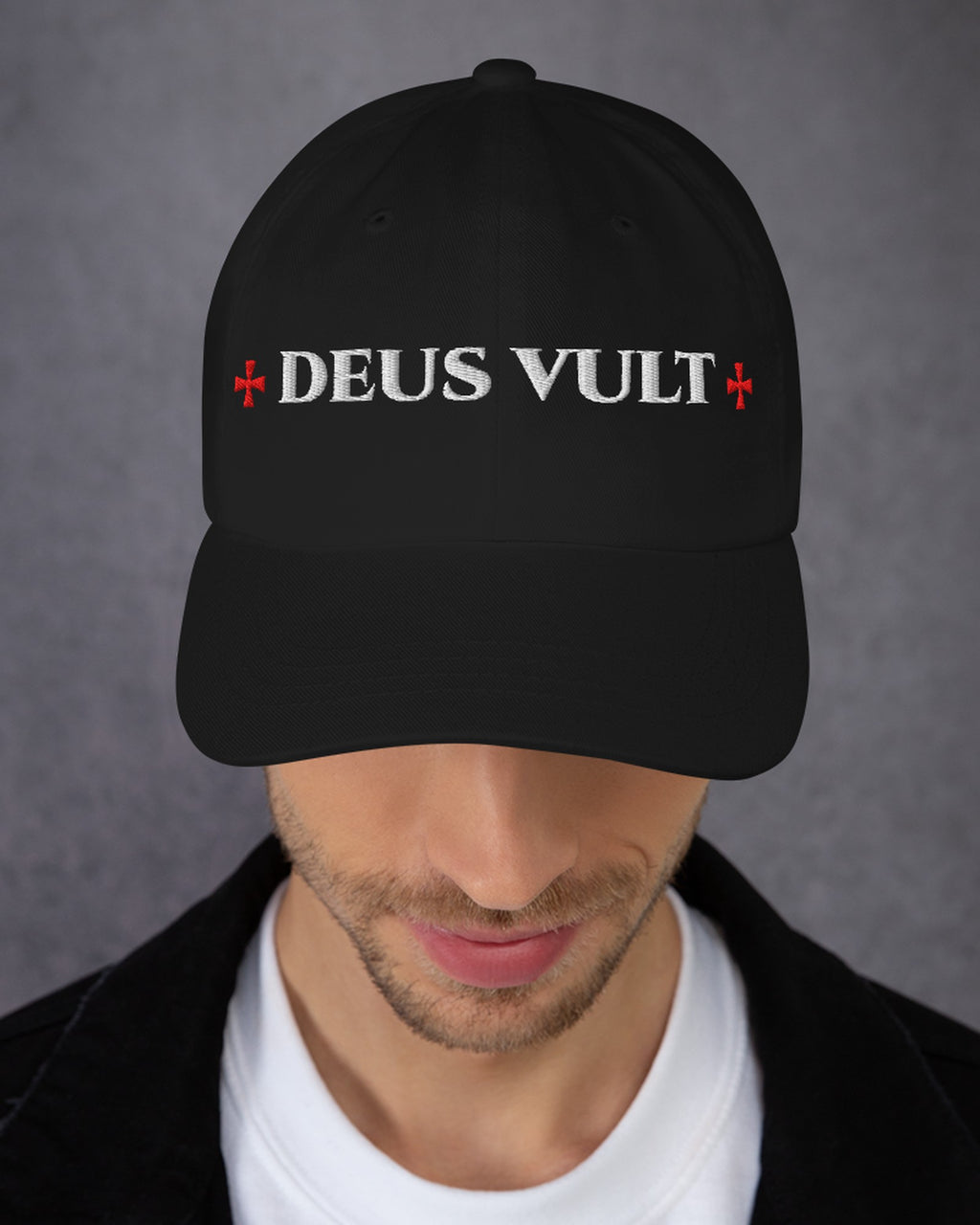 ORA Deus Vult Cap – worn by model