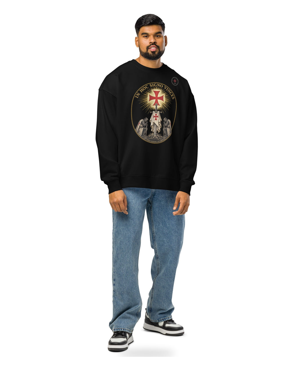 ORA In Hoc Signo Sweatshirt – worn by model · Nox
