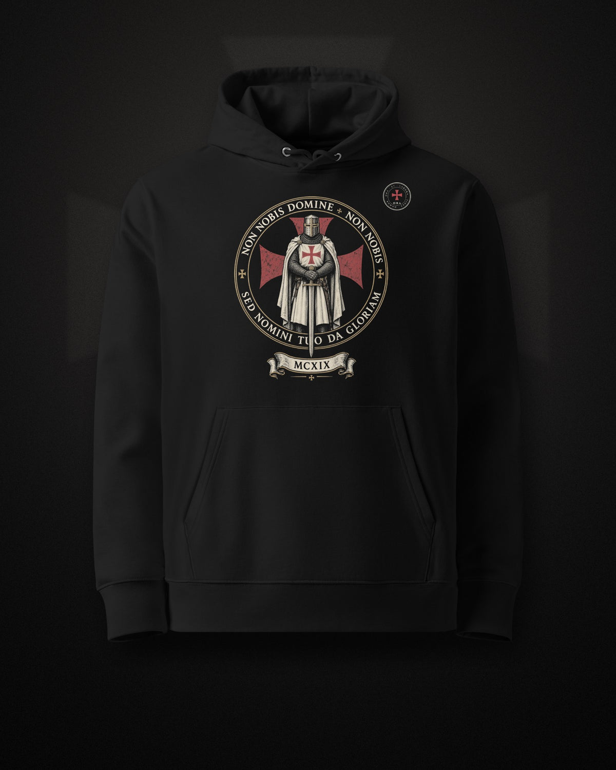 ORA Non Nobis Hoodie – front · Nox