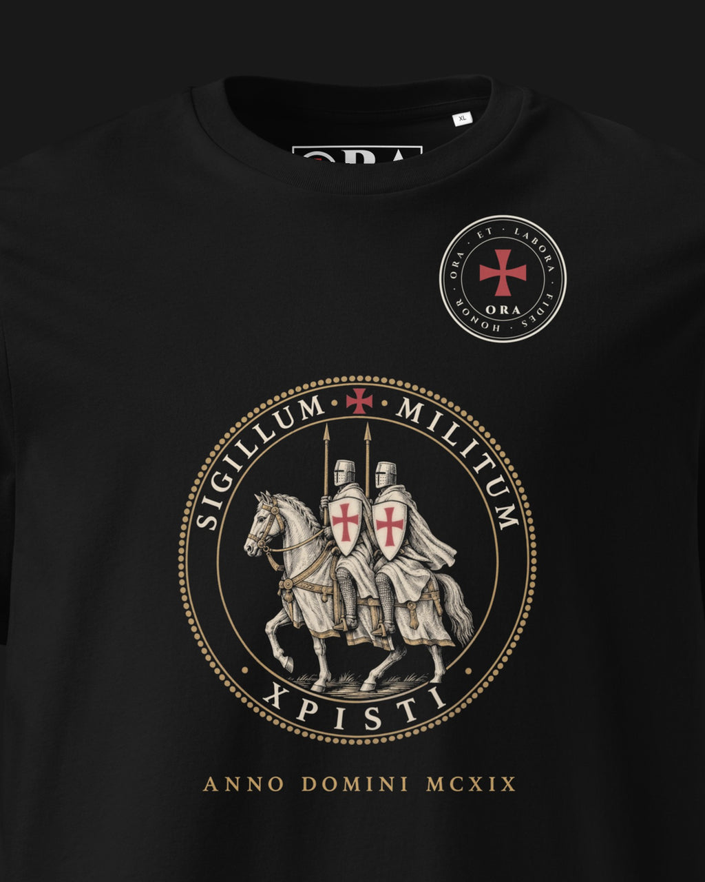 ORA Sigillum T-Shirt – print detail · Nox