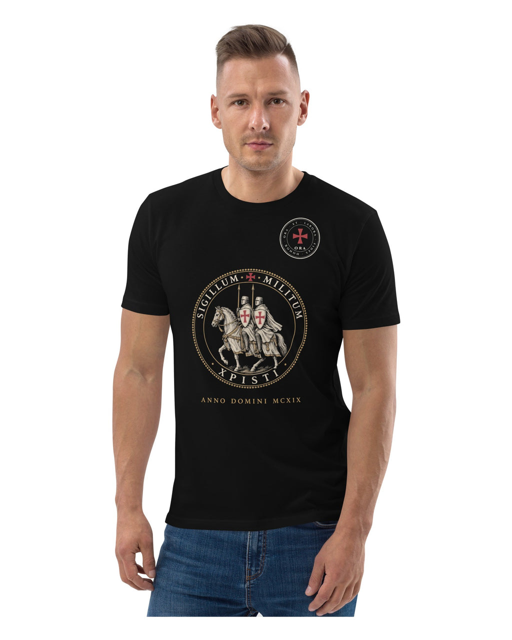 ORA Sigillum T-Shirt – worn by model · Nox