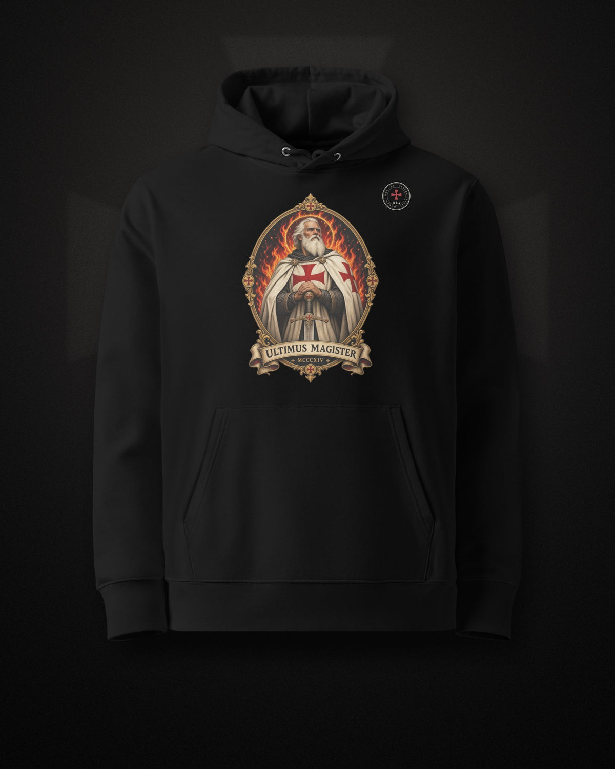 ORA Ultimus Magister Hoodie – front · Nox