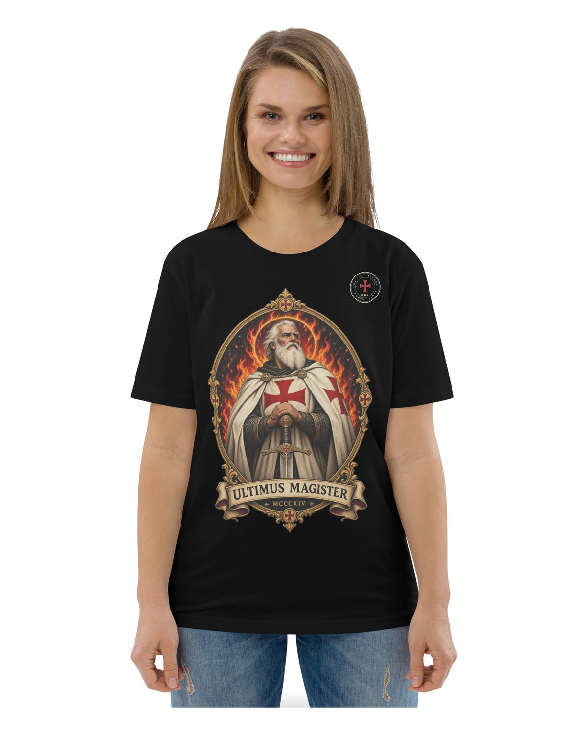 ORA Ultimus Magister T-Shirt – worn by model · Nox
