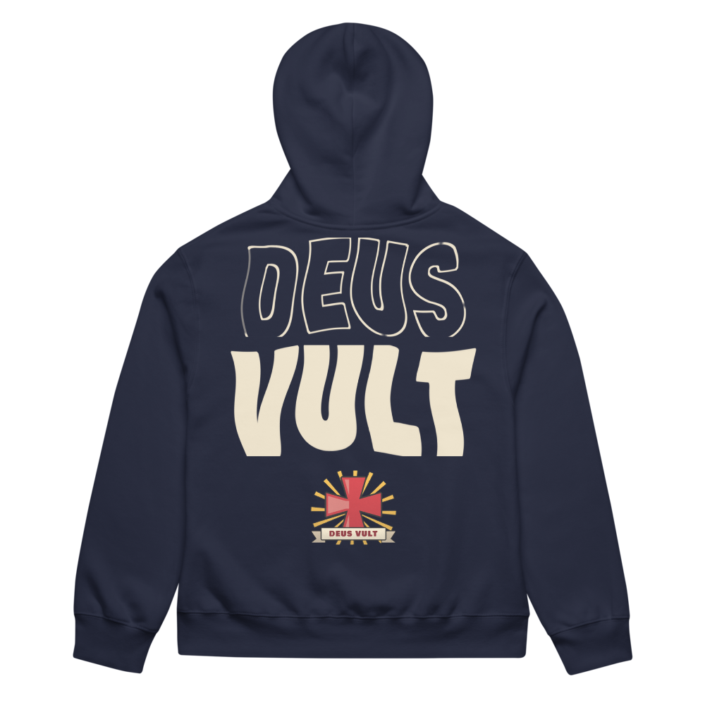ORA Sacred Flash Oversized Hoodie Navy – back