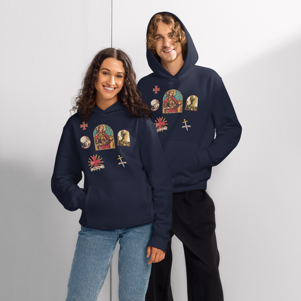 ORA Sacred Flash Oversized Hoodie Navy – duo