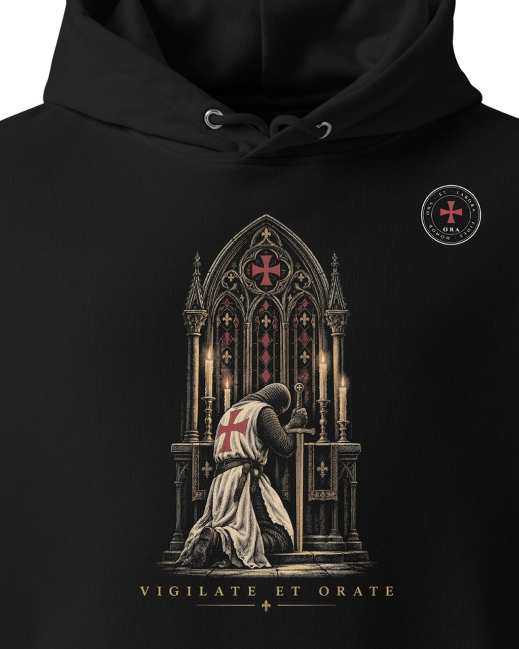 ORA Vigilia Hoodie – print detail · Nox