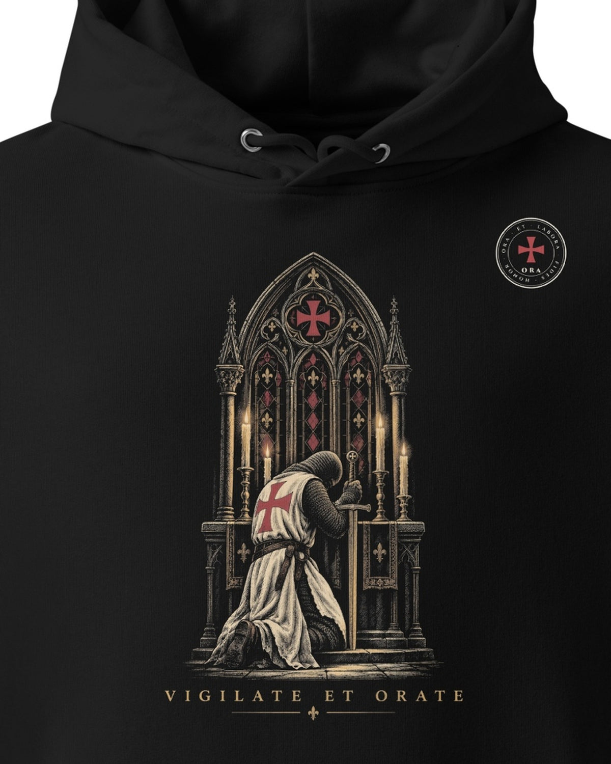 ORA Vigilia Hoodie – print detail · Nox